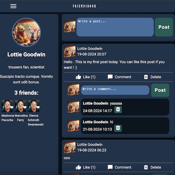 Screenshot of my project